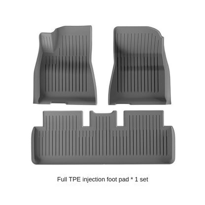 Premium White Gray TPE Floor Mats for Tesla Model 3/Y